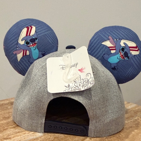 Disney Gray and Blue Stitch Hat with Ears - Picture 3 of 7